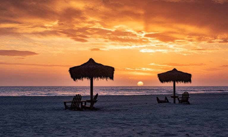 Sunset at Camp Pendleton beach